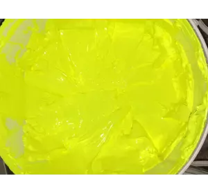 Краска пластизольная желтая флуоресцентная Fluorescent Yellow