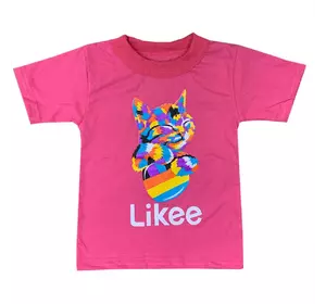 Детская летняя футболка для девочки Likee кулир