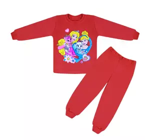 Детская пижама для девочки с рисунком Принцессы интерлок 1-2 года